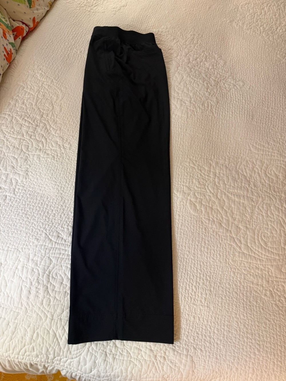 Athleta Black Wide-Leg Trousers